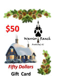 Warrior Ranch $50 Gift Card