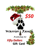 Warrior Ranch $50 Gift Card