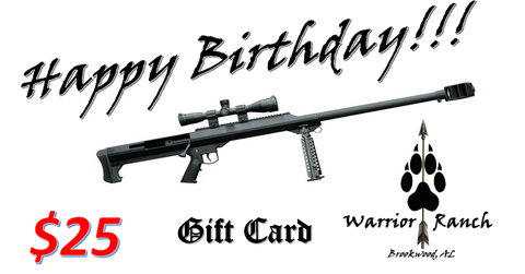 Warrior Ranch Gift Card