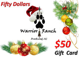 Warrior Ranch $50 Gift Card